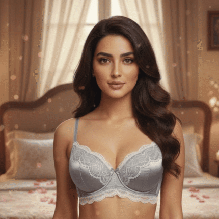 gray doubble padded bra