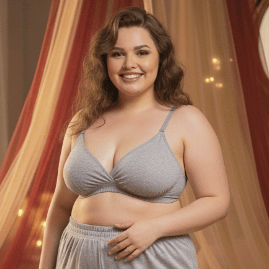 Wire-Free Plus Size Bra – Ultra Comfortable Full Coverage Bra for Women