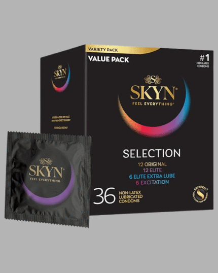 SKYN Selection Variety Pack - 36 Non-Latex Lubricated Condoms (Value Pack)